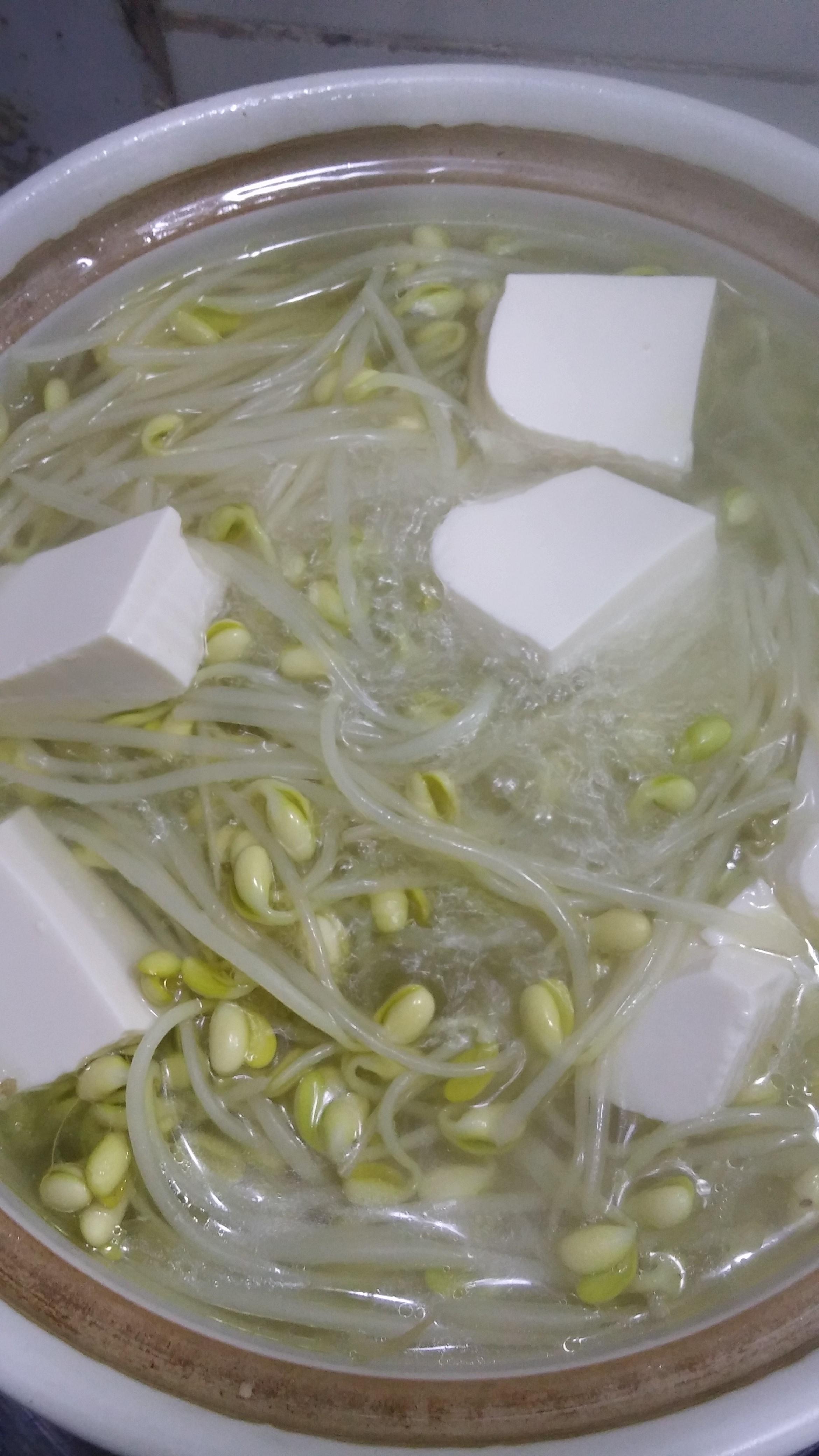 食平3D菜譜——韓式豆芽湯的做法 步骤5