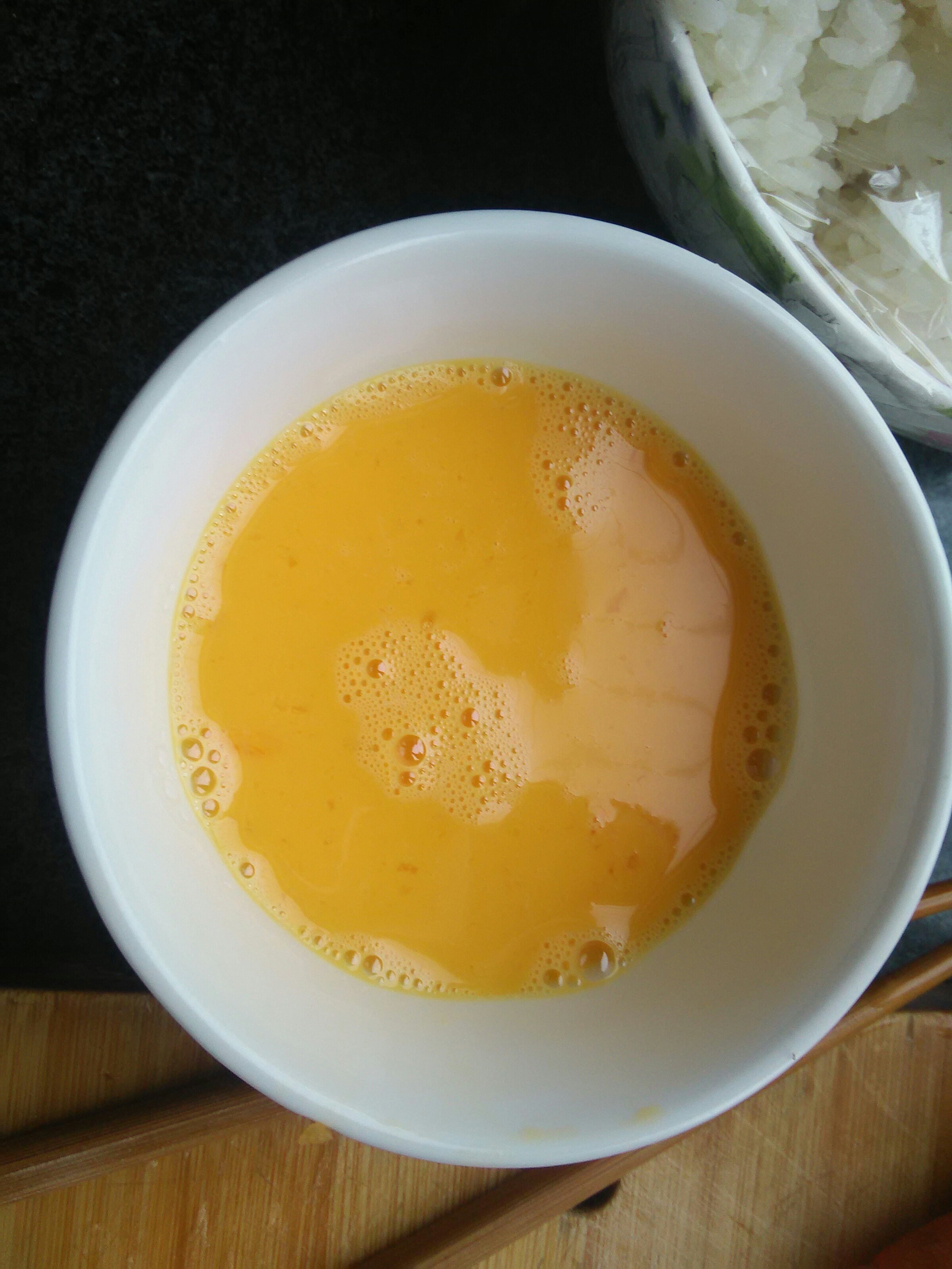 辣蘿蔔蛋炒飯的做法 步骤3