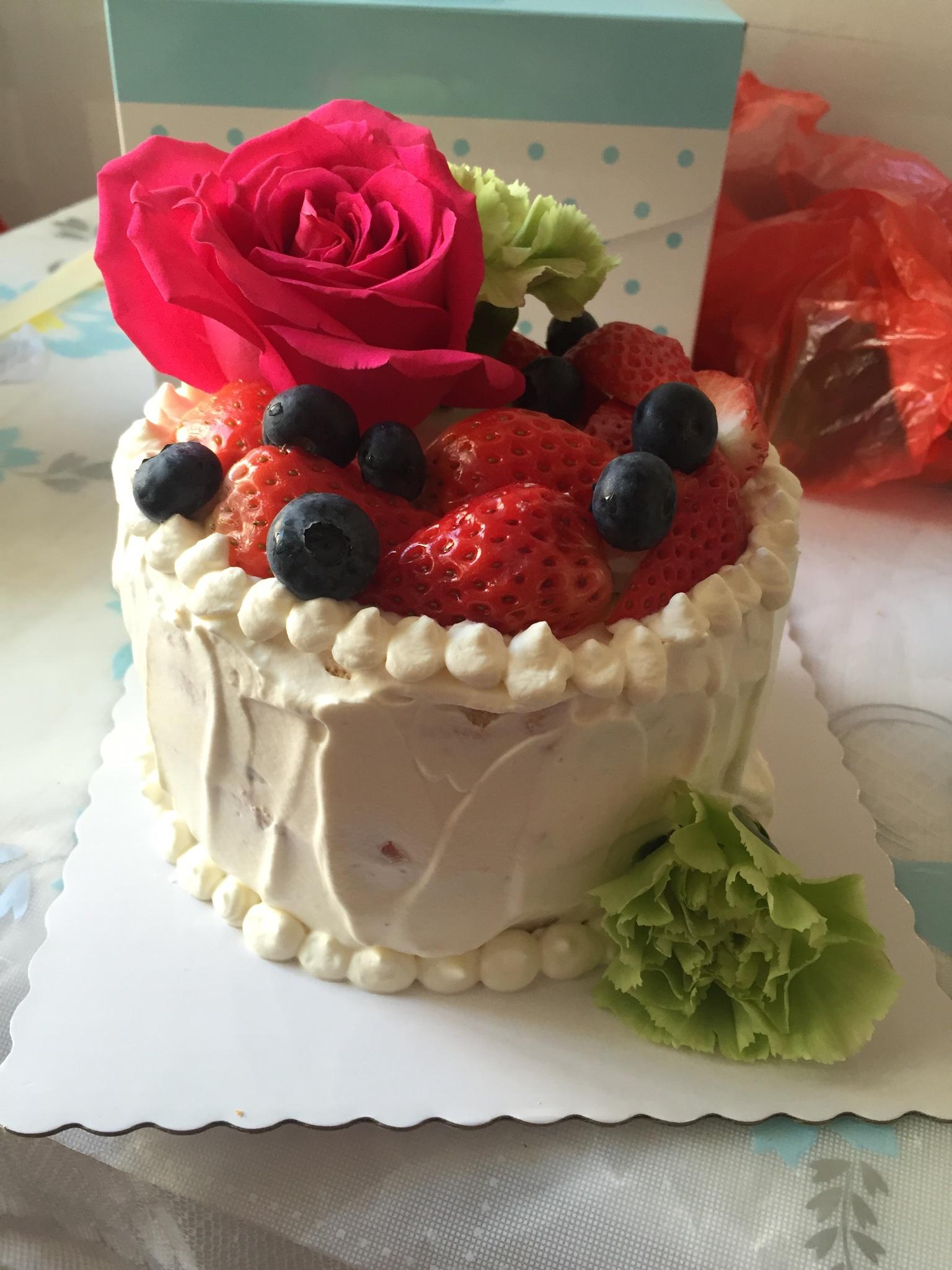 鮮花草莓蛋糕的做法 步骤7