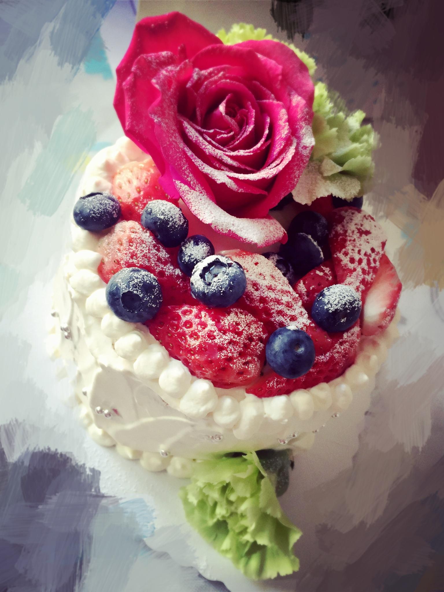 鮮花草莓蛋糕的做法 步骤8