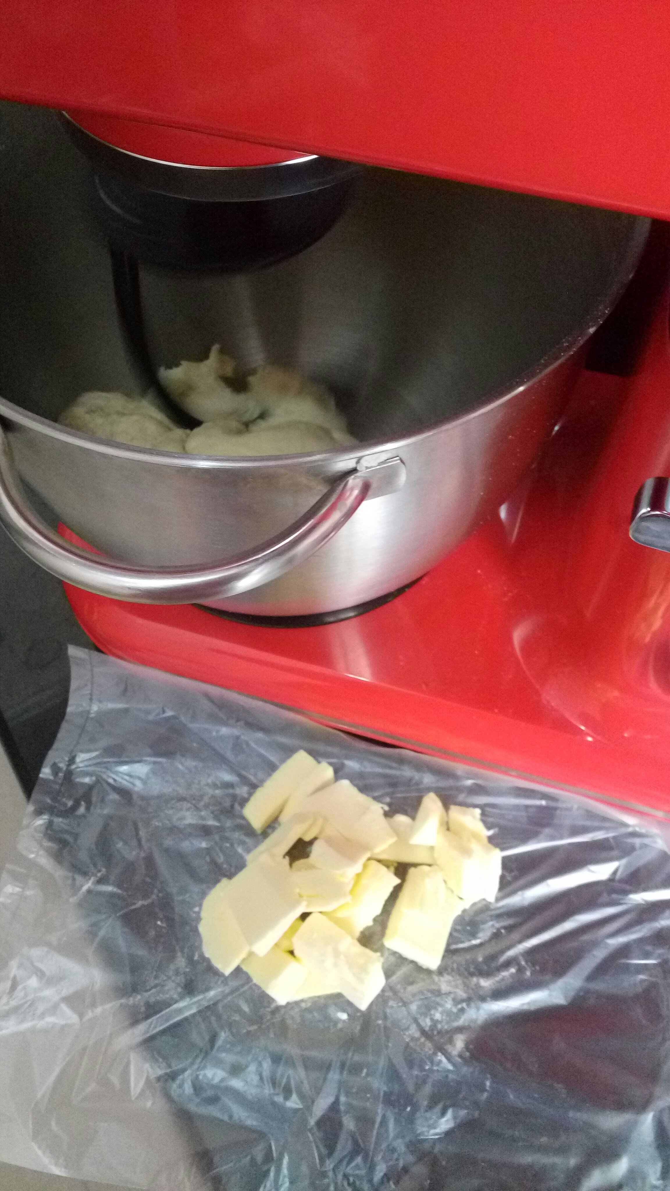 葡萄乾奶油麪包卷的做法 步骤3