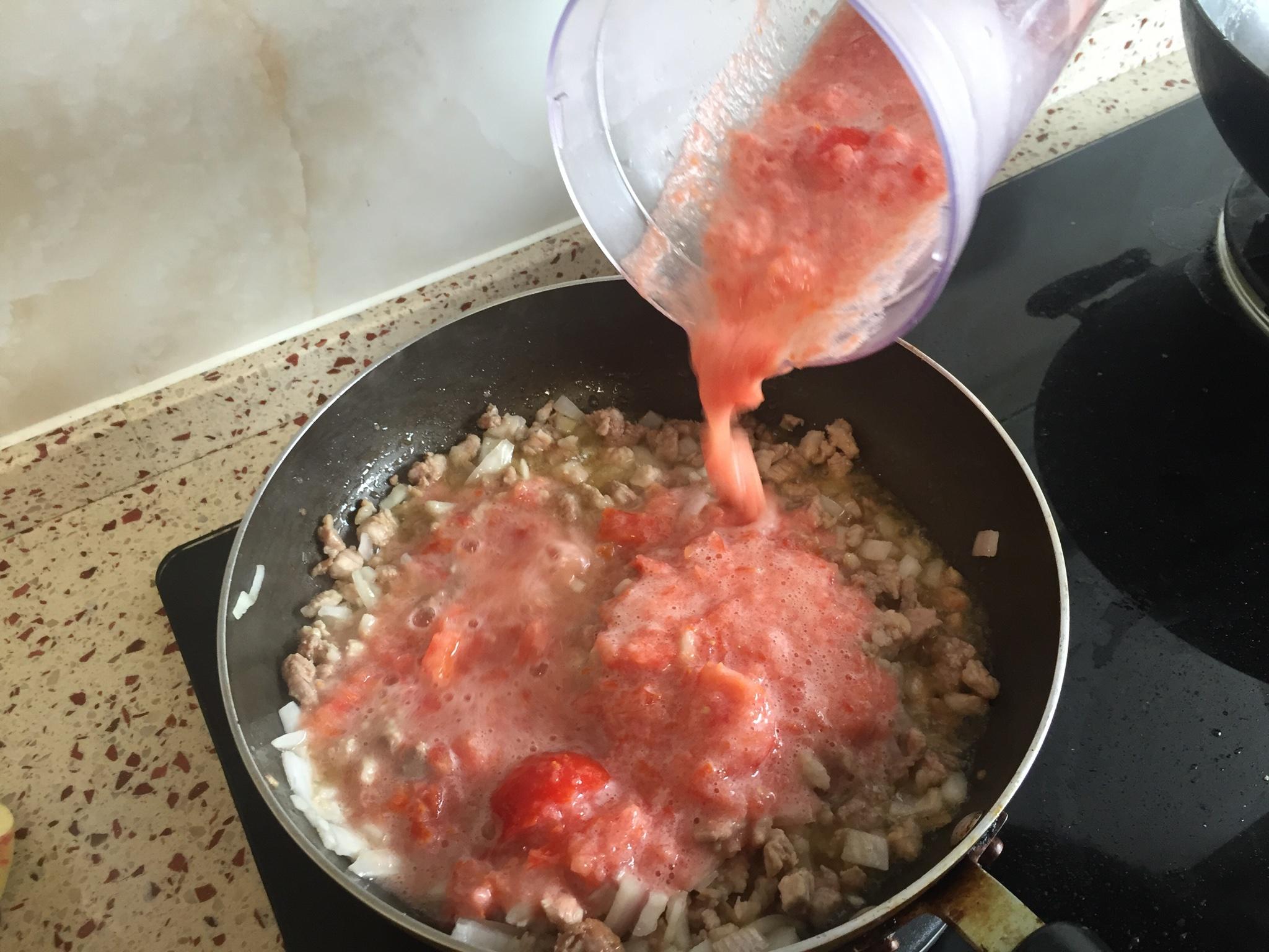 濃番茄肉醬意大利麪的做法 步骤4