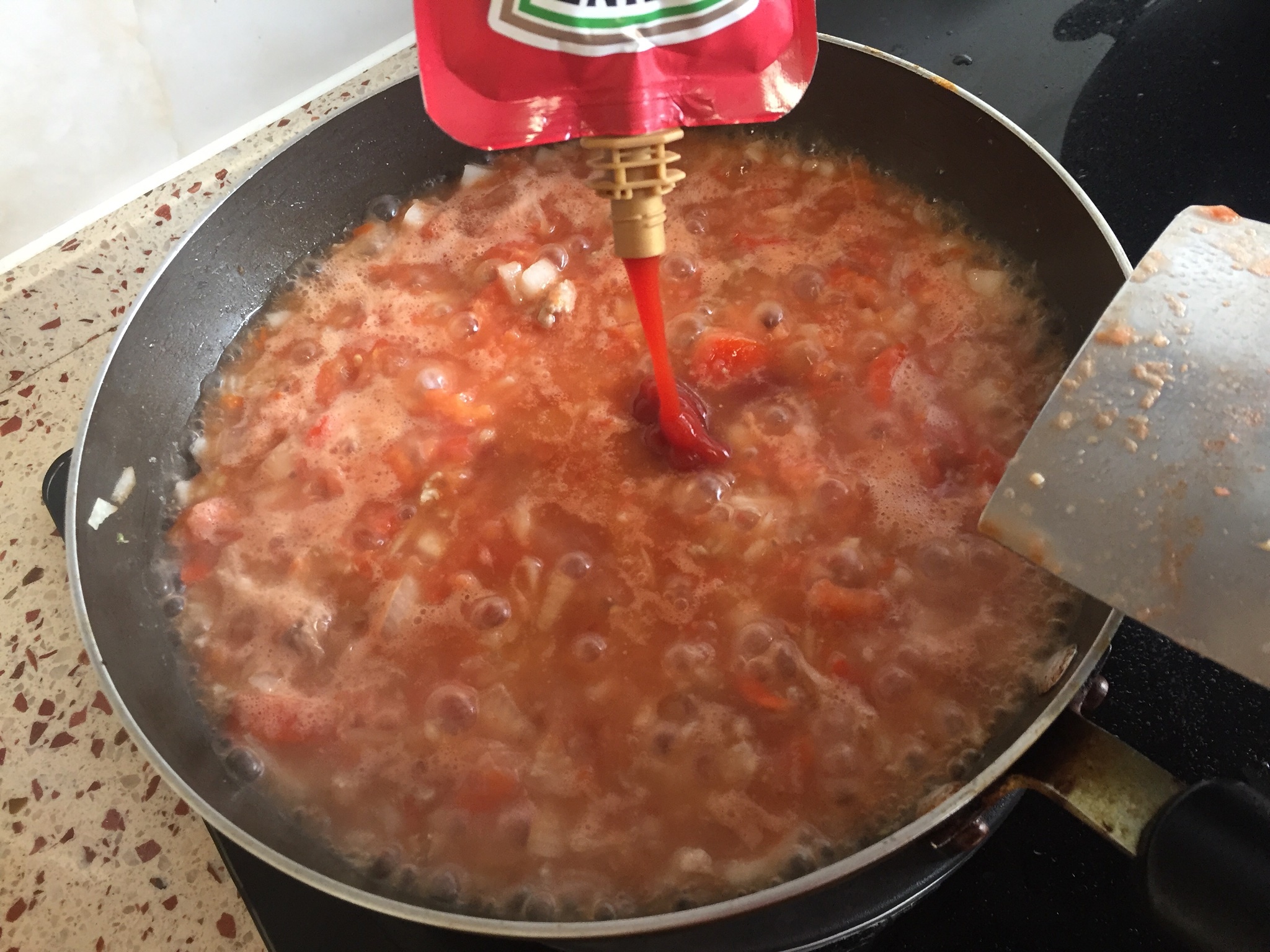 濃番茄肉醬意大利麪的做法 步骤5