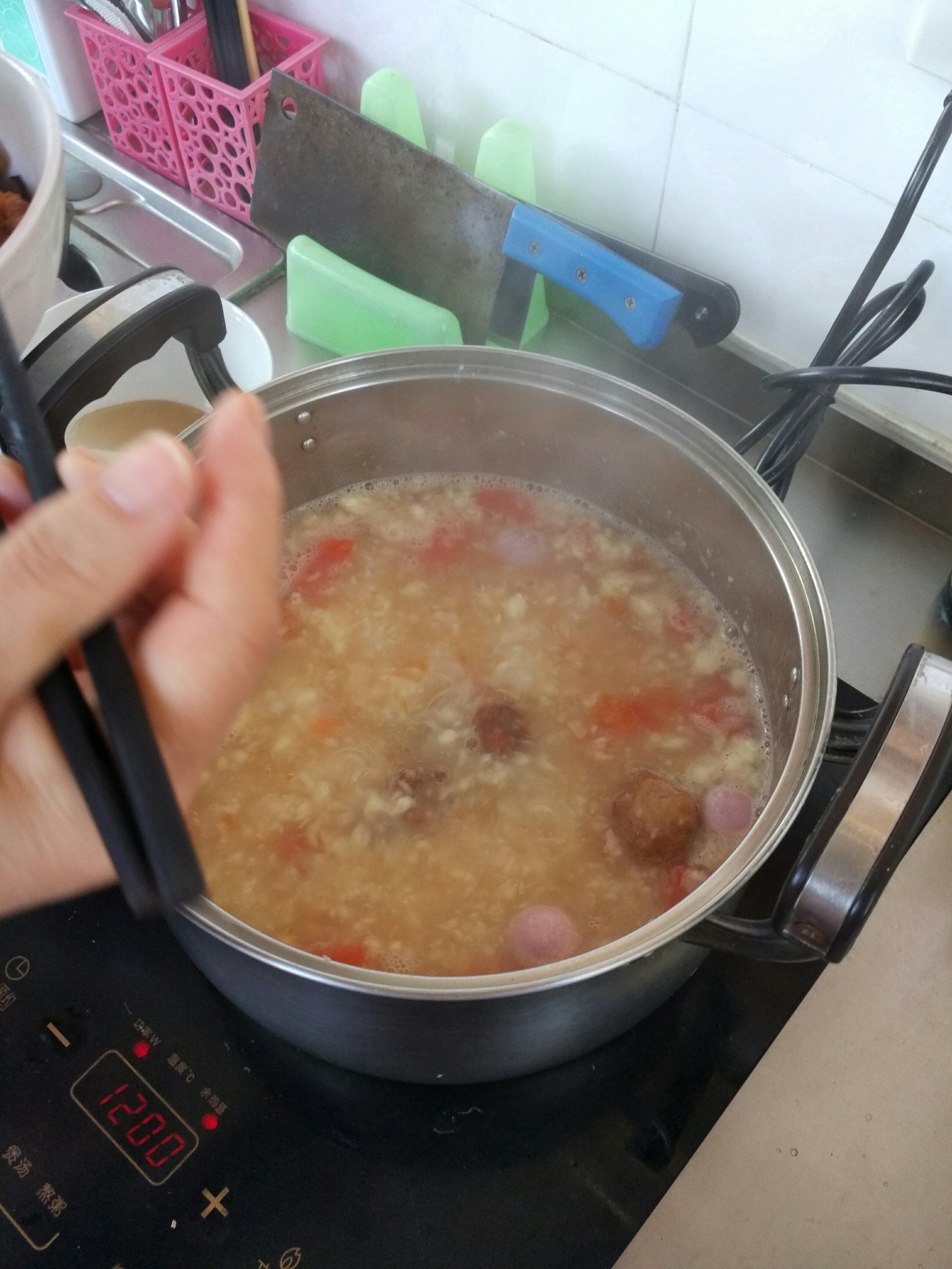 元宵疙瘩湯（超簡單還有拌米粒麪疙瘩的小竅門哦）的做法 步骤5
