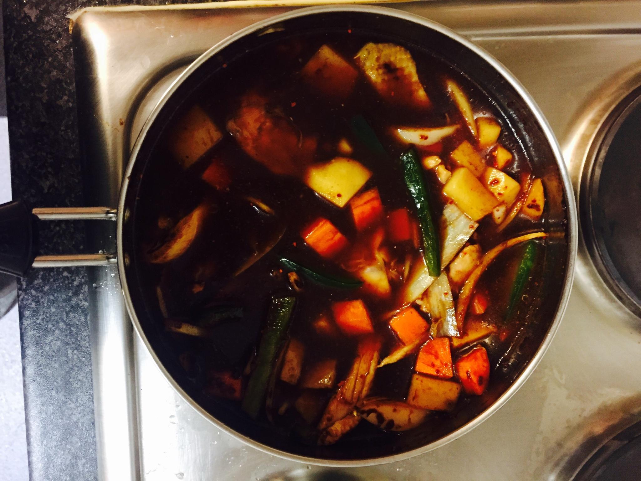 韓式辣炒雞肉湯的做法 步骤8