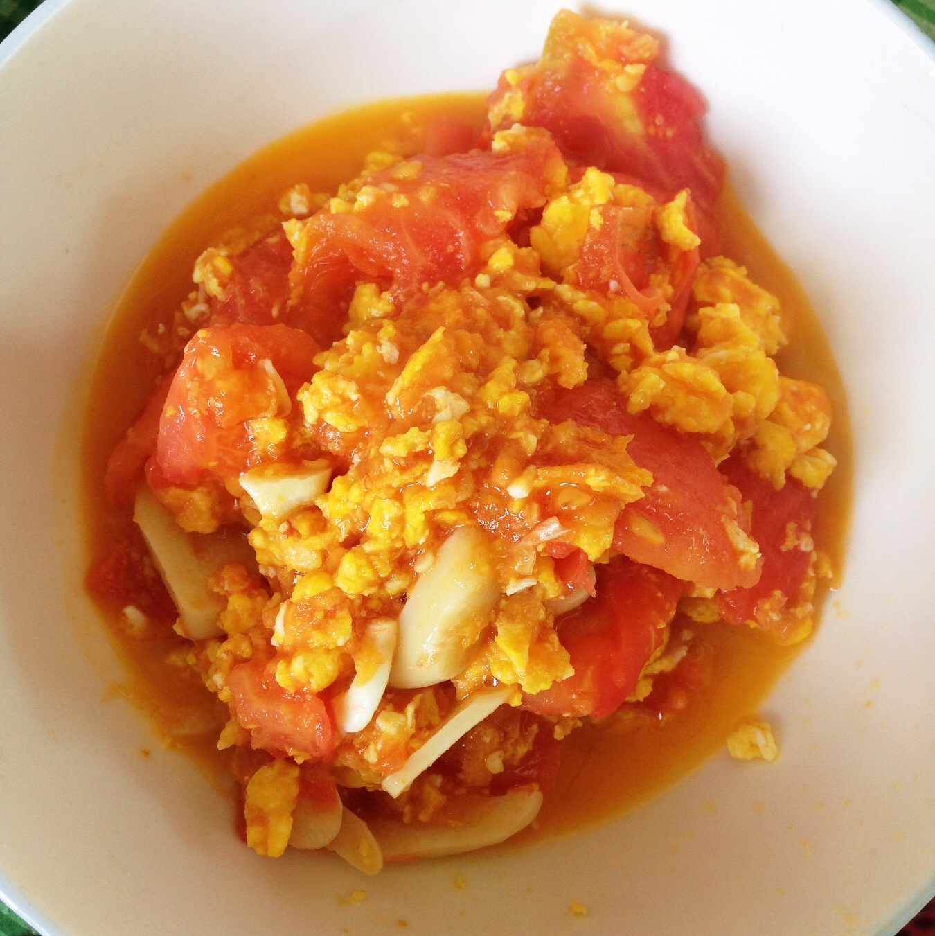 電飯煲裡的番茄雞蛋的做法 步骤3