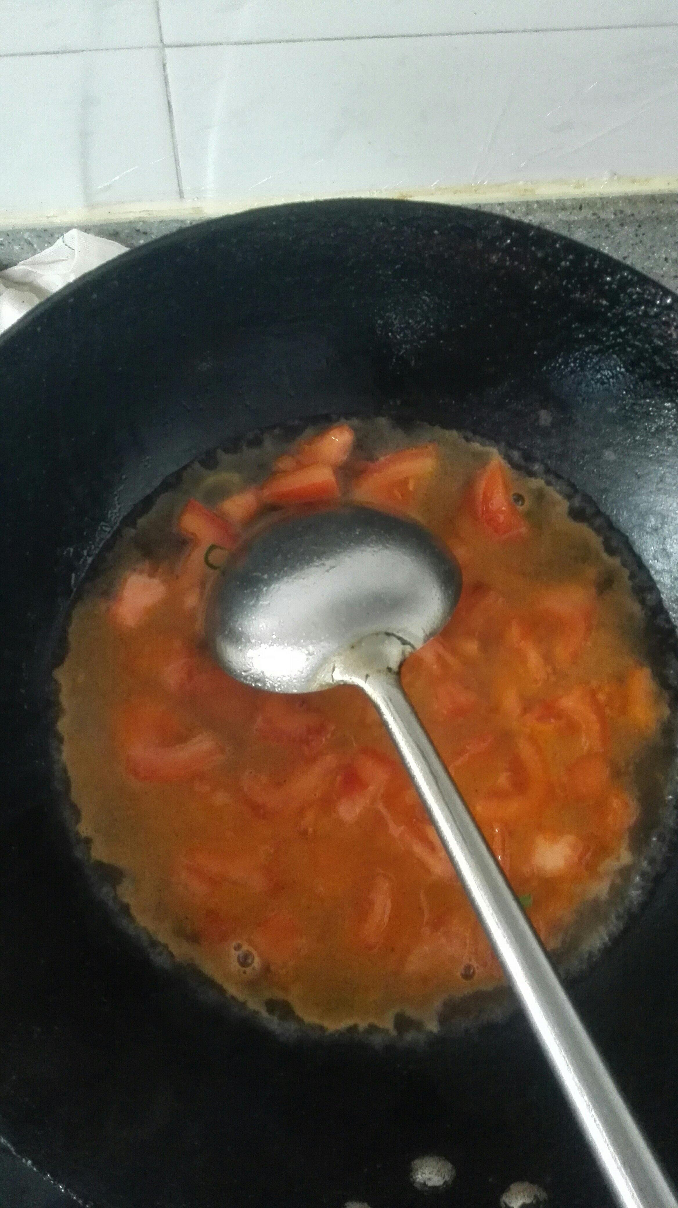 饅頭版疙瘩湯的做法 步骤4