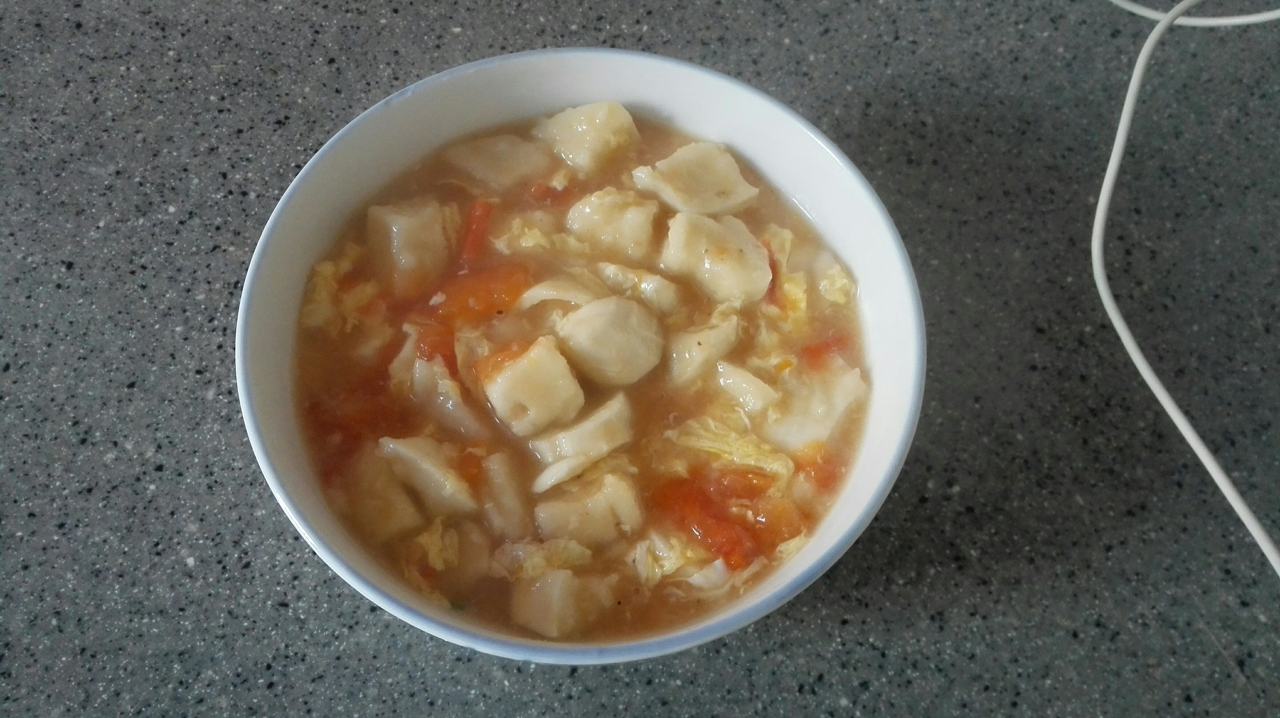 饅頭版疙瘩湯的做法 步骤5