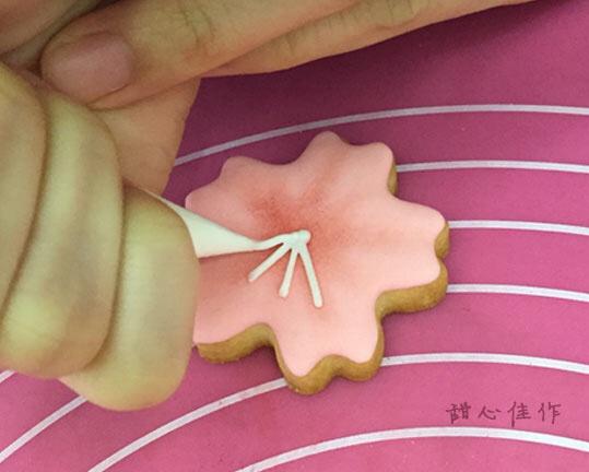 糖霜餅乾教程-浪漫櫻花的做法 步骤13