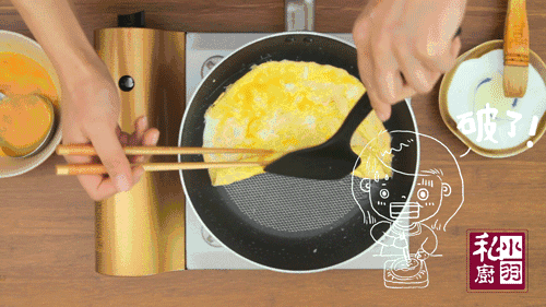 日式厚蛋燒，捲起來的高顏值雞蛋餅｜深夜食堂我的愛NO.2的做法 步骤7