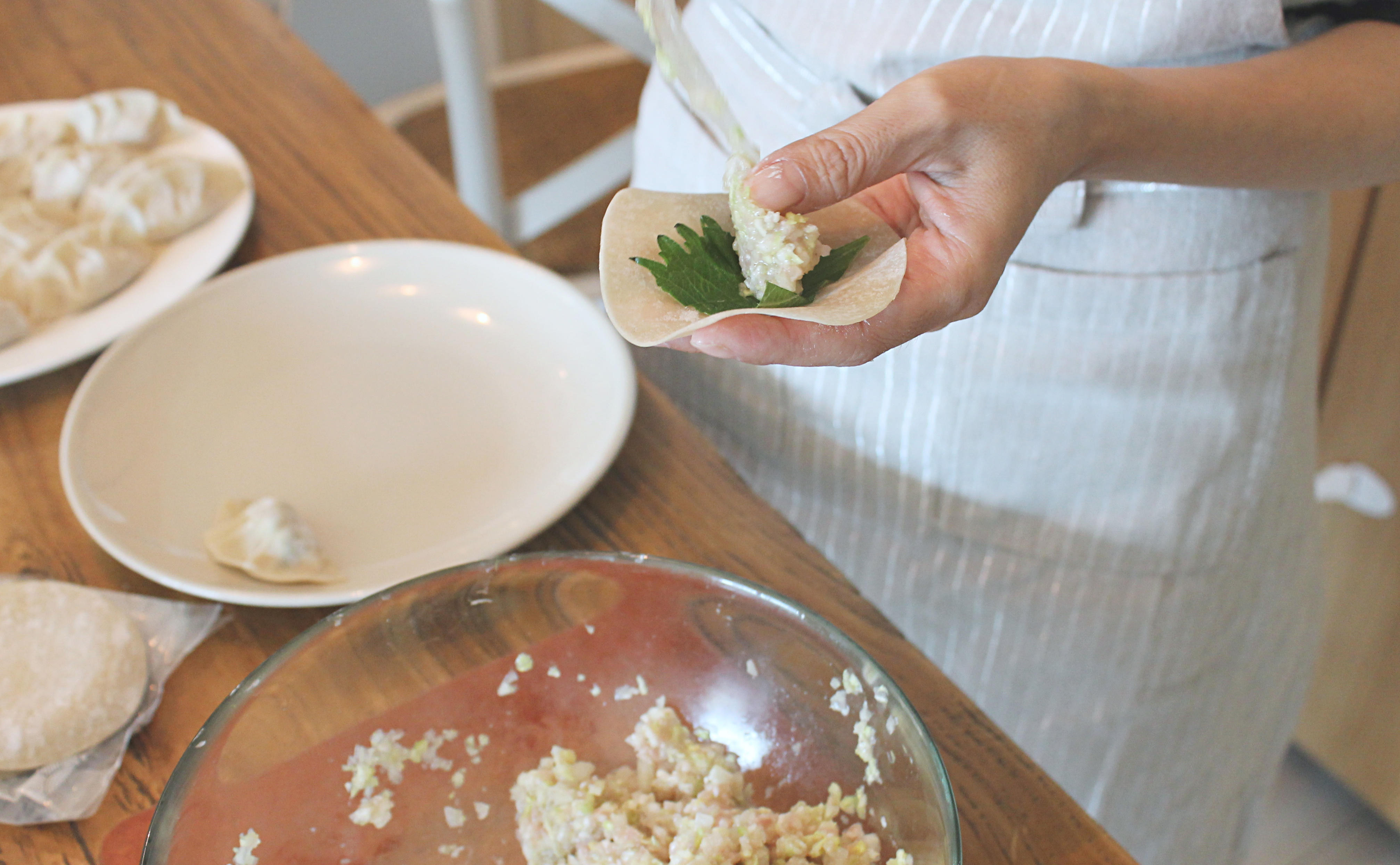 紫蘇葉日式煎餃－Recipe by Ms Ohno Michiko的做法 步骤6