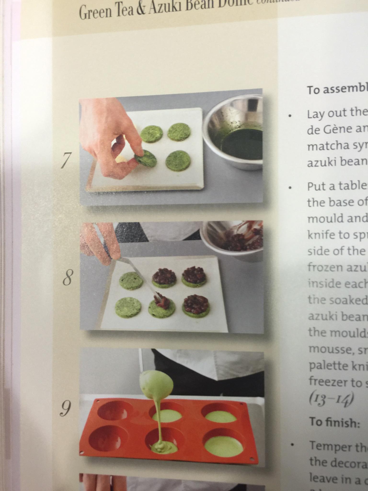 紅豆抹茶白巧克力慕斯蛋糕 Green Tea&Azuki Bean Dome <William&Suzue Curley>的做法 步骤5