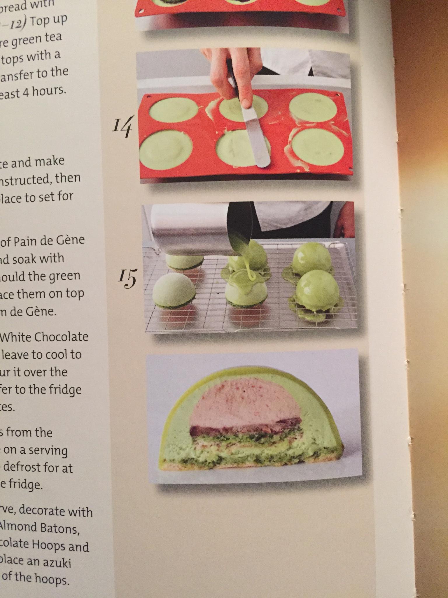 紅豆抹茶白巧克力慕斯蛋糕 Green Tea&Azuki Bean Dome <William&Suzue Curley>的做法 步骤10