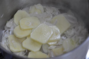 奶油蝦仁土豆湯的做法 步骤6