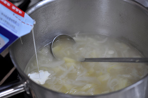 奶油蝦仁土豆湯的做法 步骤8