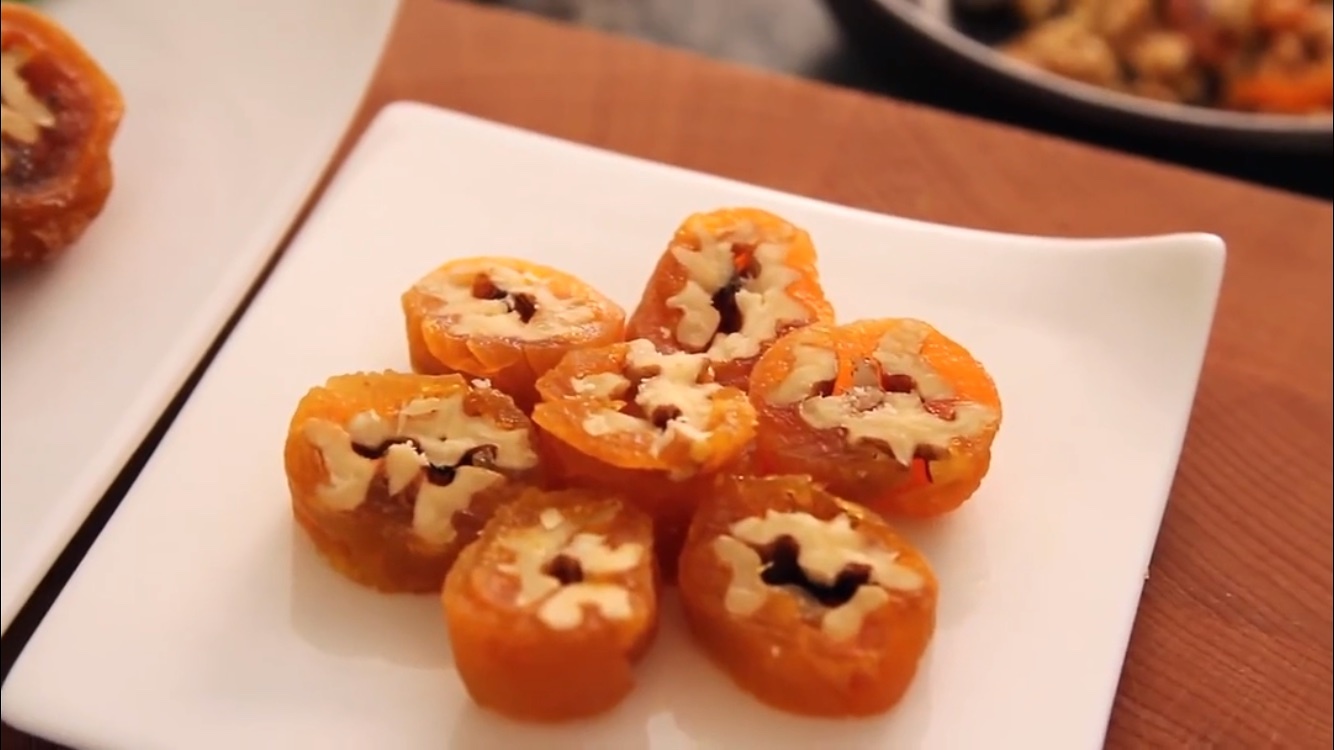 Gotgamssam 韓國小吃---柿餅卷核桃的做法 步骤12
