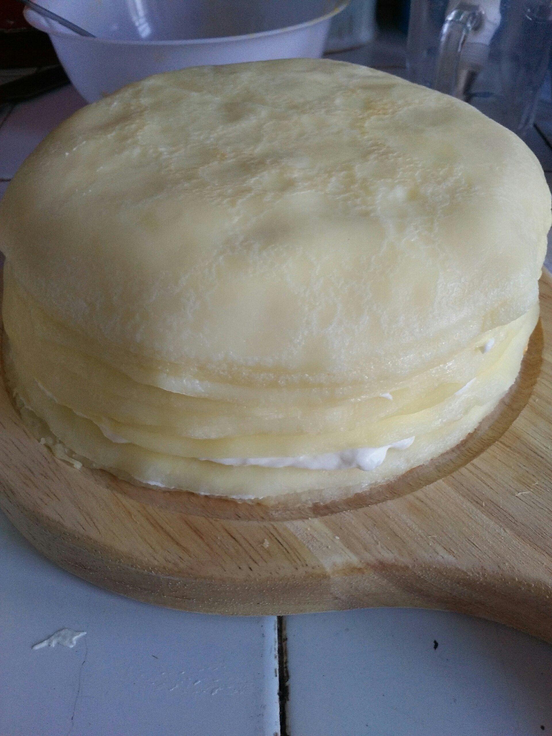 芒果千層蛋糕六寸（大聖版）的做法 步骤11