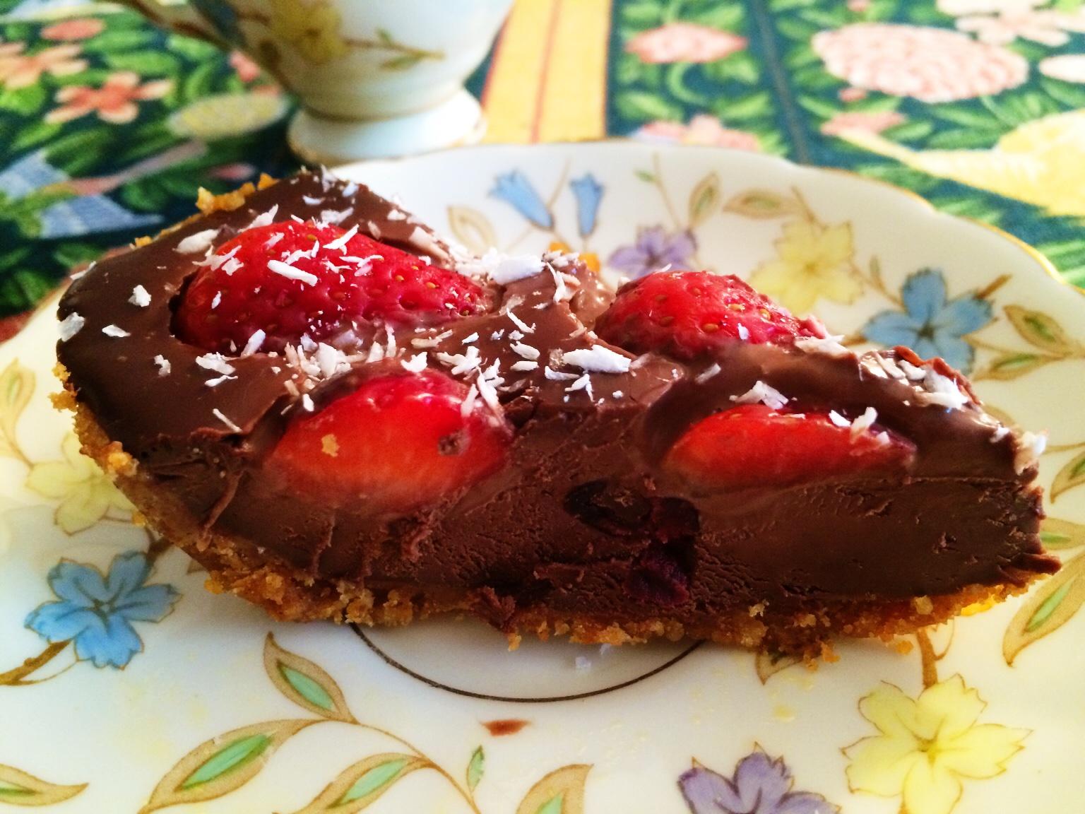 草莓巧克力蛋糕撻的做法 步骤9