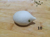 小刺蝟堅果紫薯包的做法 步骤10