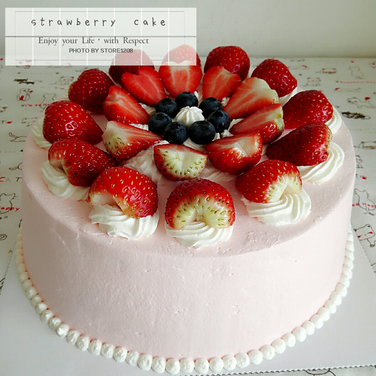 草莓鮮奶蛋糕的做法 步骤3