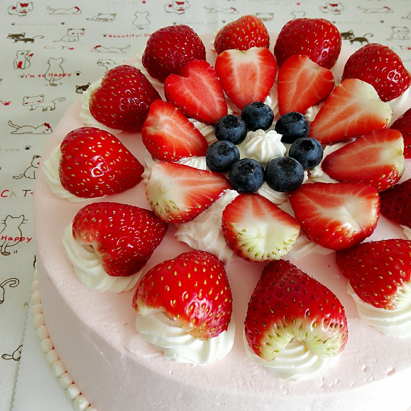 草莓鮮奶蛋糕的做法 步骤4