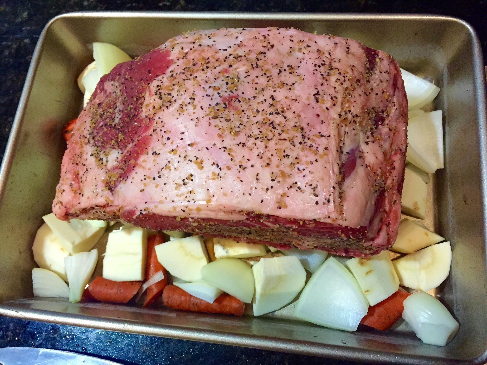 烤牛肋排 prime ribs/肉眼牛排的做法 步骤3