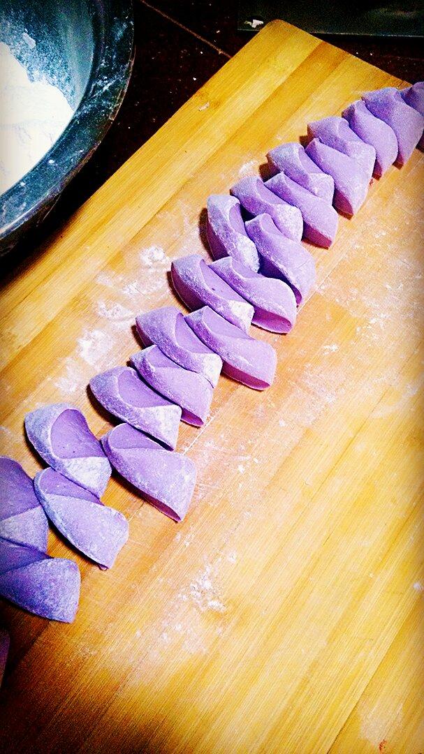 紫甘藍檸檬玫瑰花饅頭的做法 步骤5