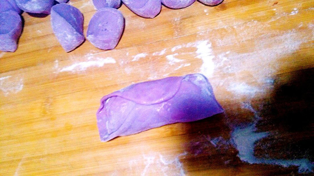 紫甘藍檸檬玫瑰花饅頭的做法 步骤7