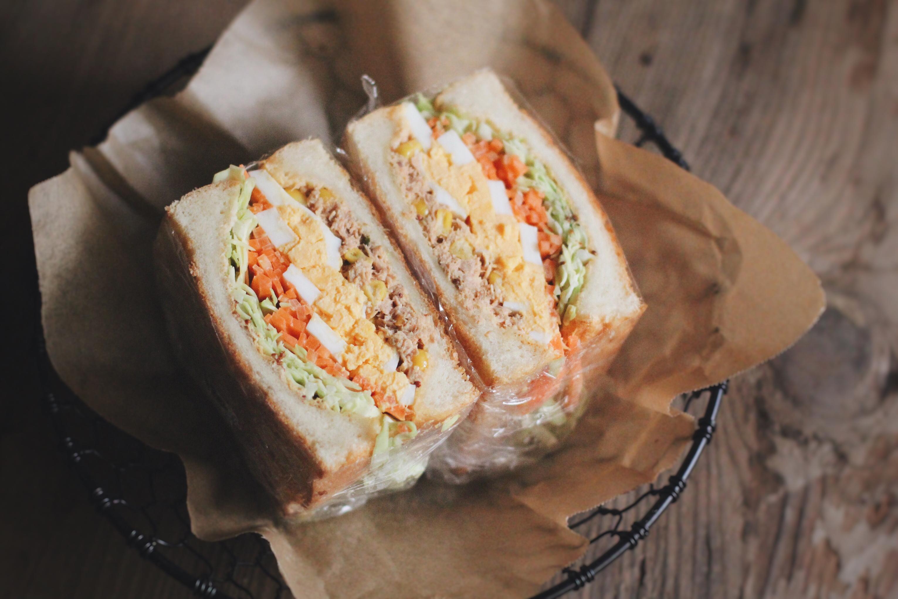 如何做超厚的沼三明治~詳細tip！牛油果雞蛋午餐肉三明治~的做法 步骤15