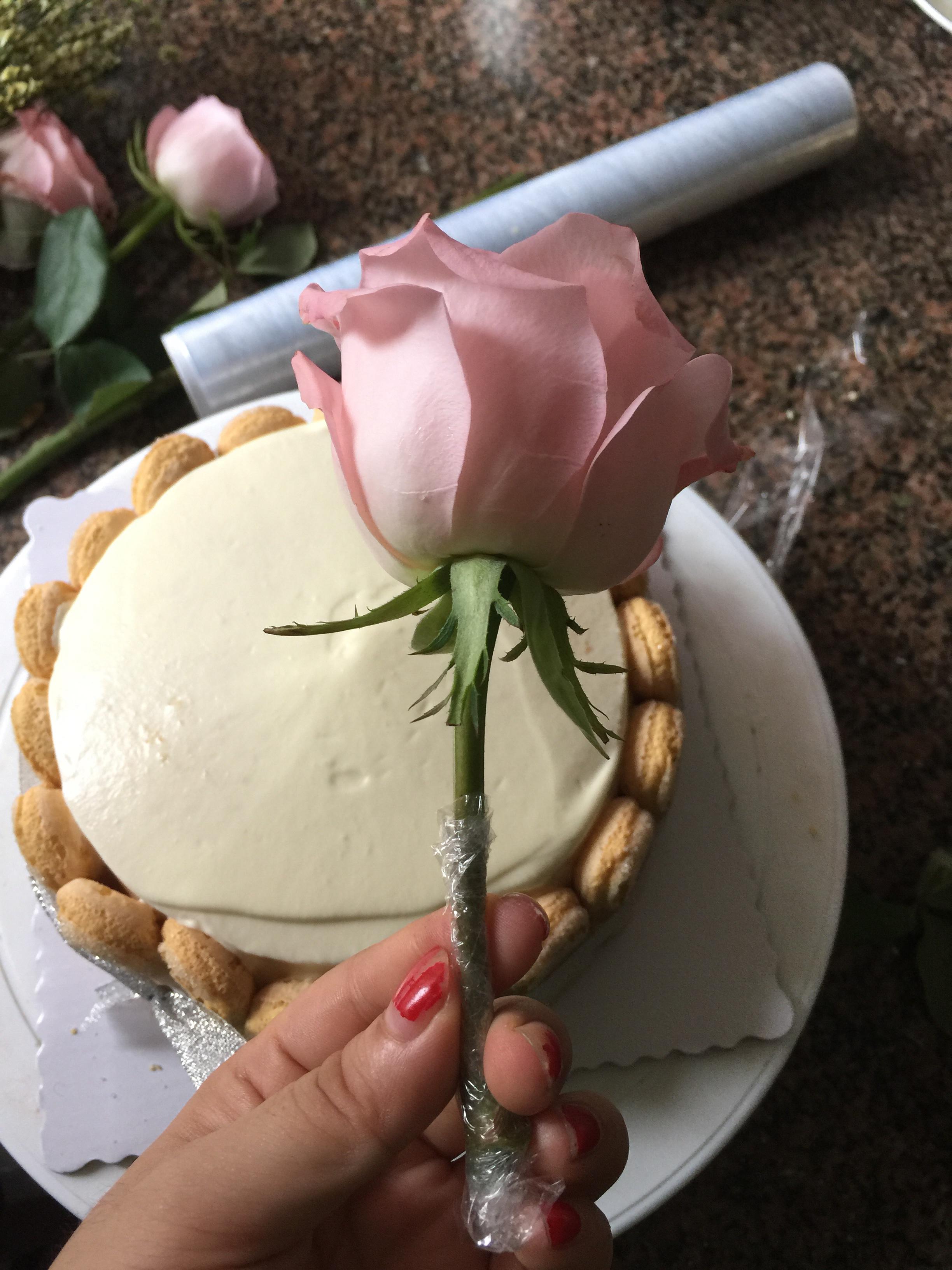 花束盆栽蛋糕（情人節最愛）的做法 步骤5