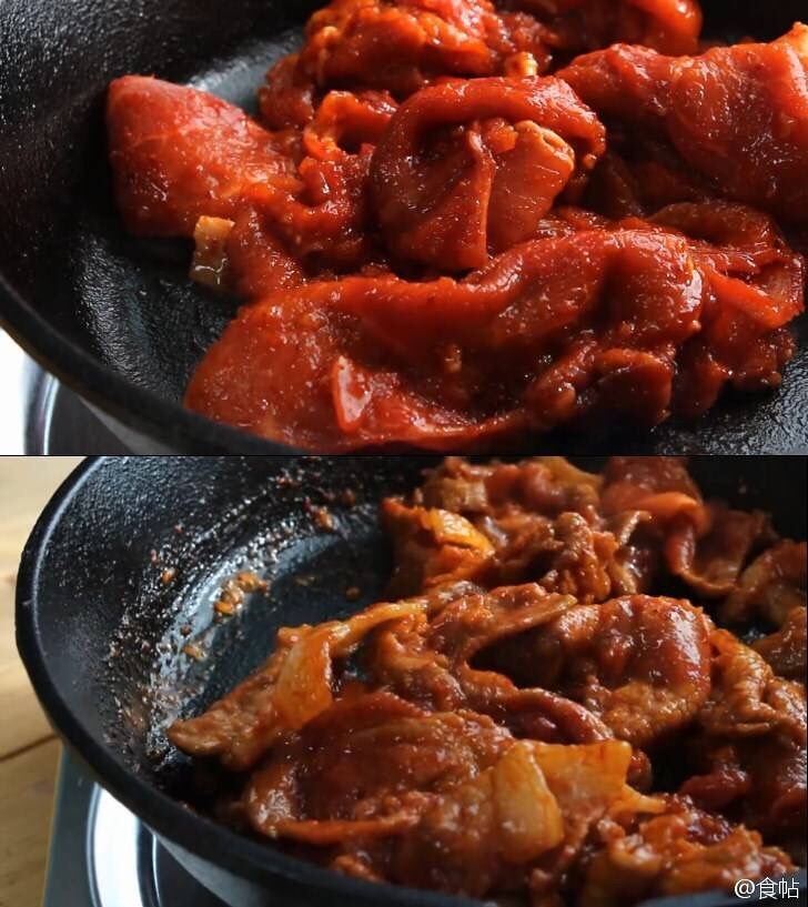 韓式辣炒豬肉（拌飯）的做法 步骤3