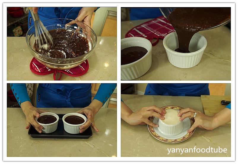 巧克力熔岩蛋糕 Chocolate Molten Lava Cake的做法 步骤5