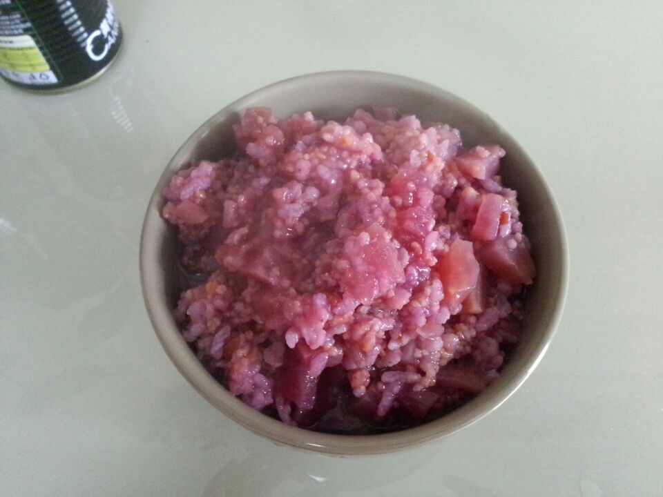 燜燒杯紫薯雜糧粥的做法 步骤4