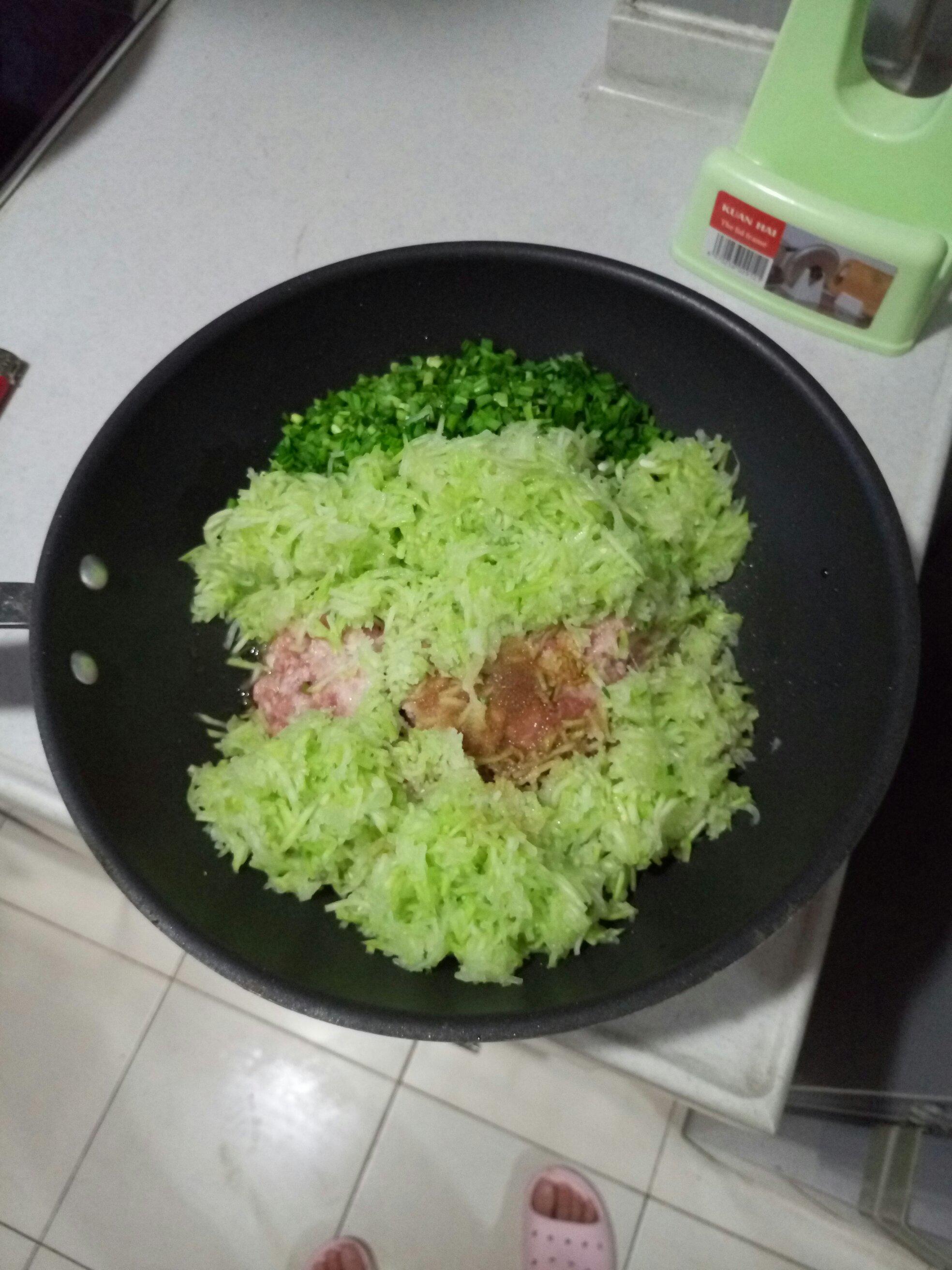 瓠子韭菜豬肉水餃的做法 步骤4