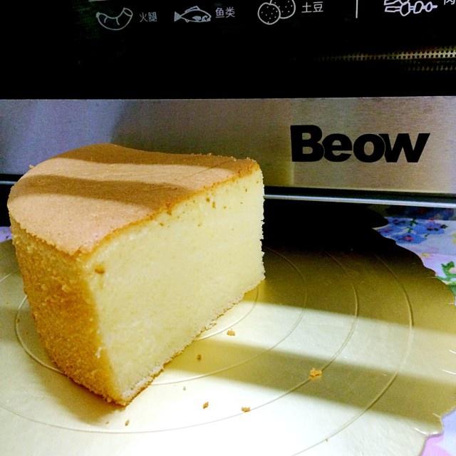 #黃金烤箱#貝奧beow K30W烤箱測評----8寸完美不裂版牛奶戚風蛋糕的做法 步骤17