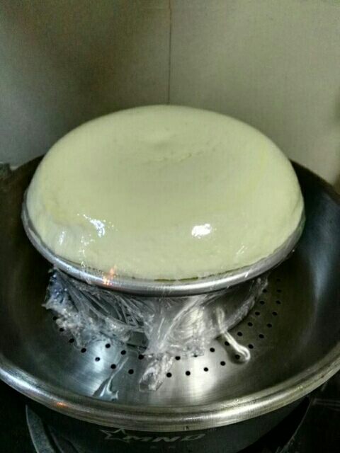水嫩燙麪蒸蛋糕的做法 步骤13
