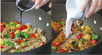 幹鍋土豆溜肥腸的做法 步骤5