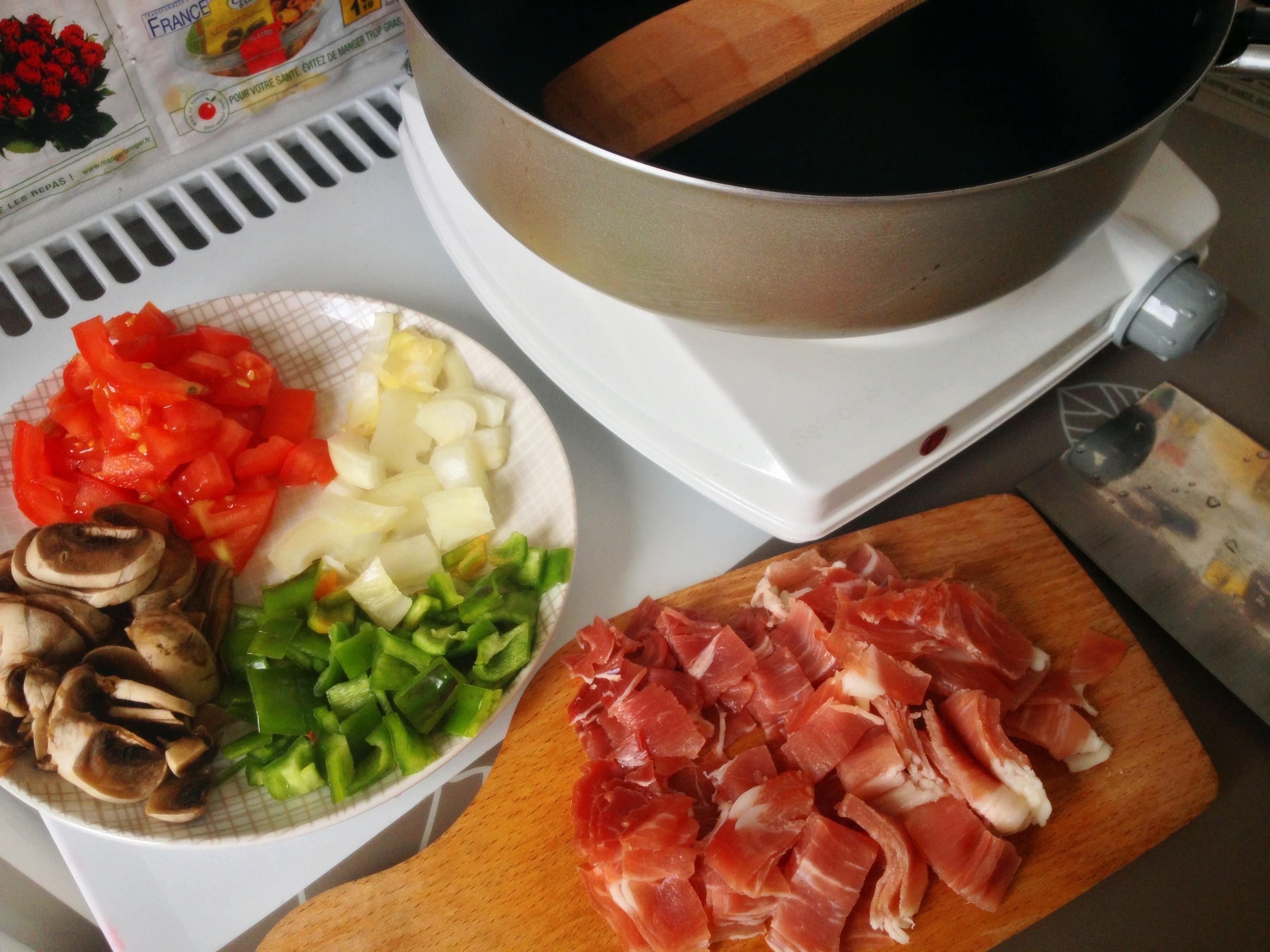 平底鍋培根雜蔬焗飯的做法 步骤1