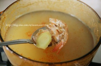 蘑菇鮮蝦粥的做法 步骤6