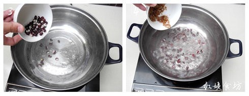 熊貓豆煲紅米粥的做法 步骤2