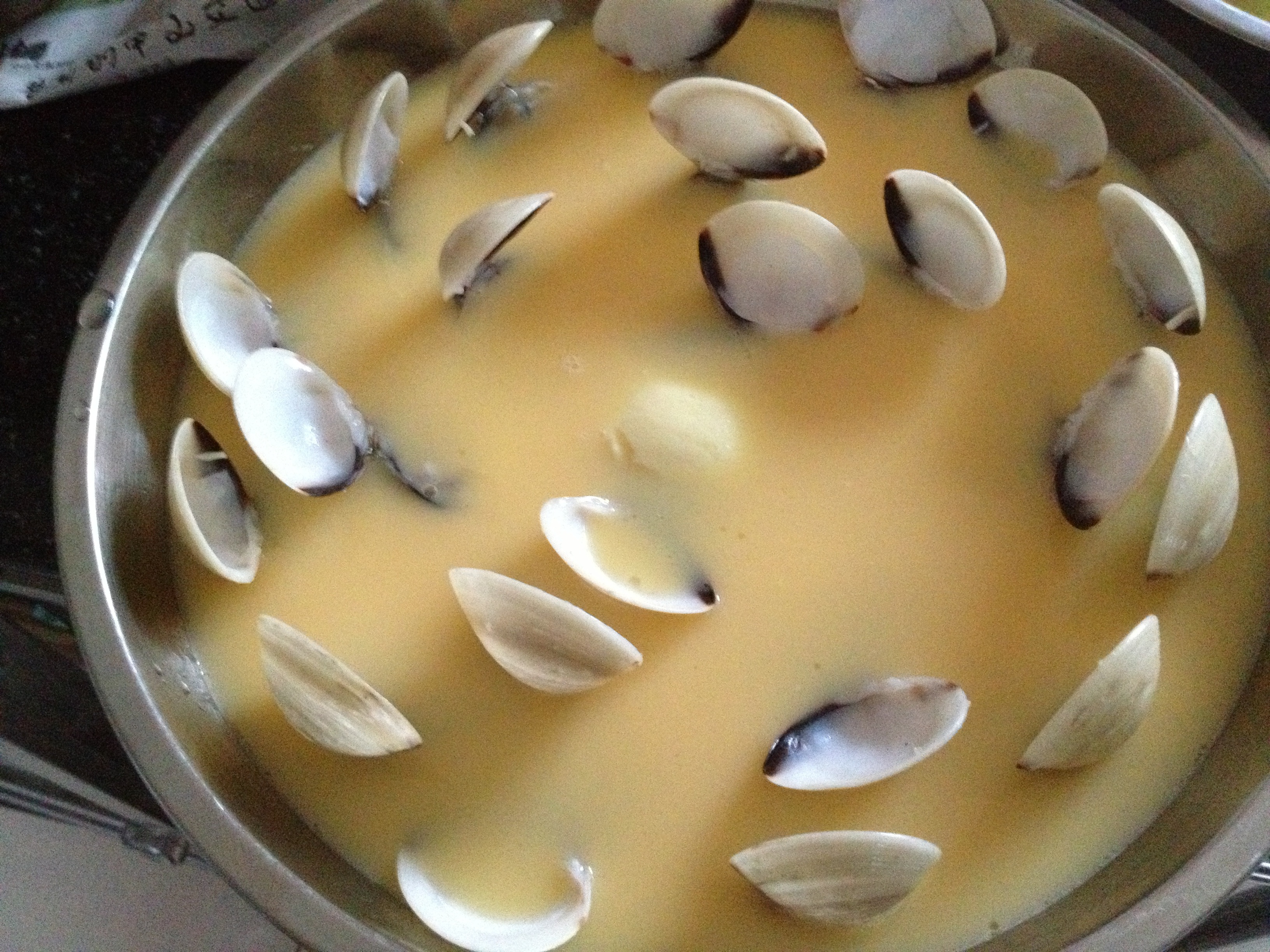 白貝蒸水蛋的做法 步骤5