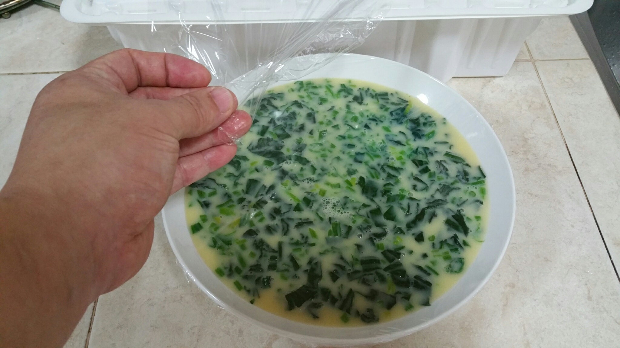 菠菜蝦仁蒸蛋的做法 步骤10