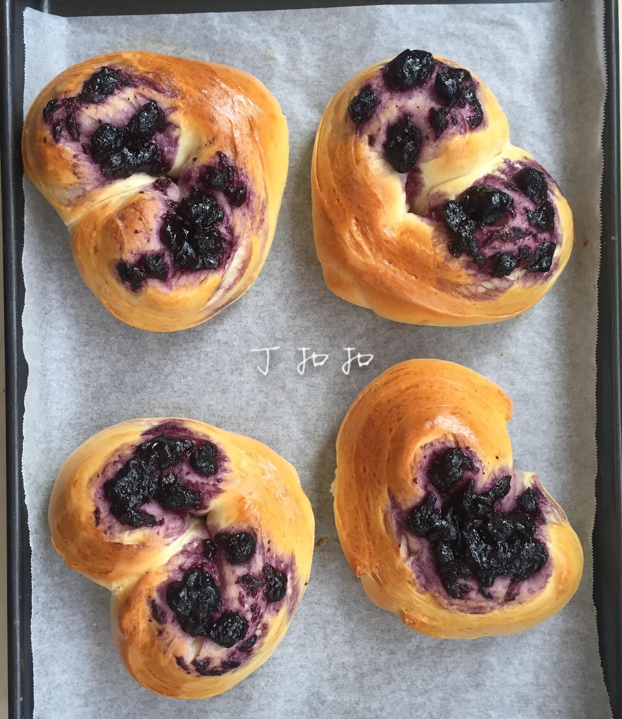 藍莓甜心果醬麪包❤︎❤︎❤︎的做法 步骤10
