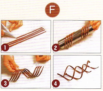巧克力裝飾片的製作的做法 步骤8