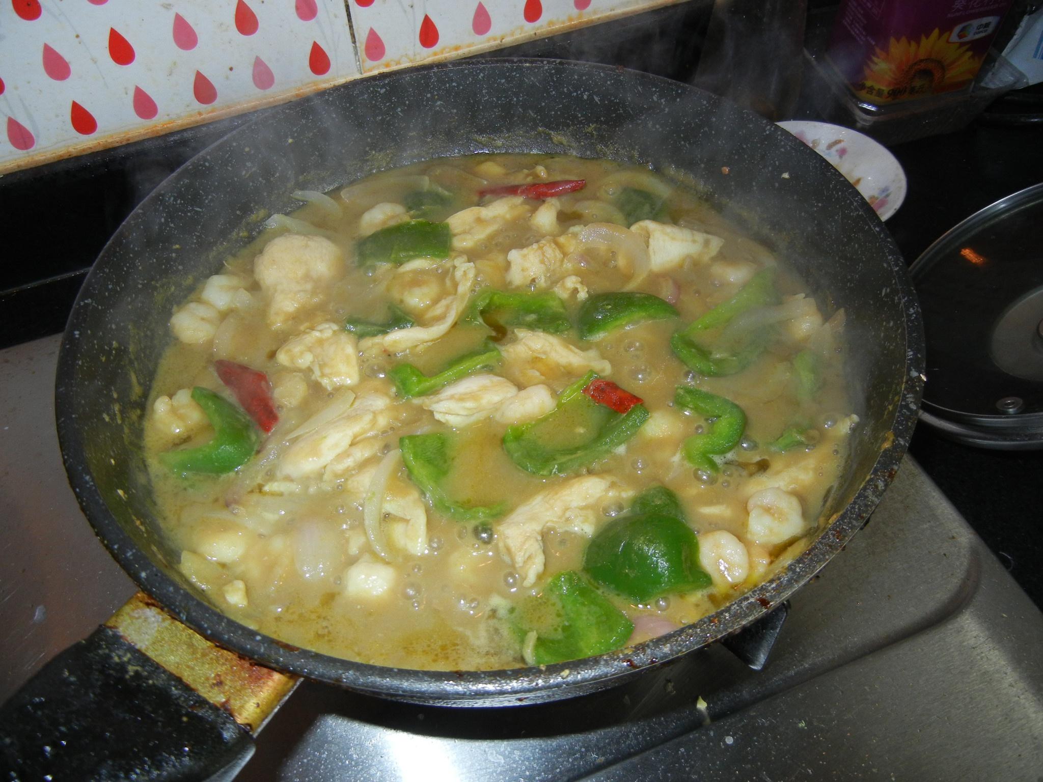 泰式綠咖哩雞肉的做法 步骤5