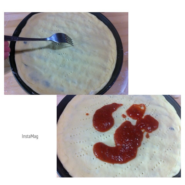 培根鮮蝦披薩的做法 步骤5