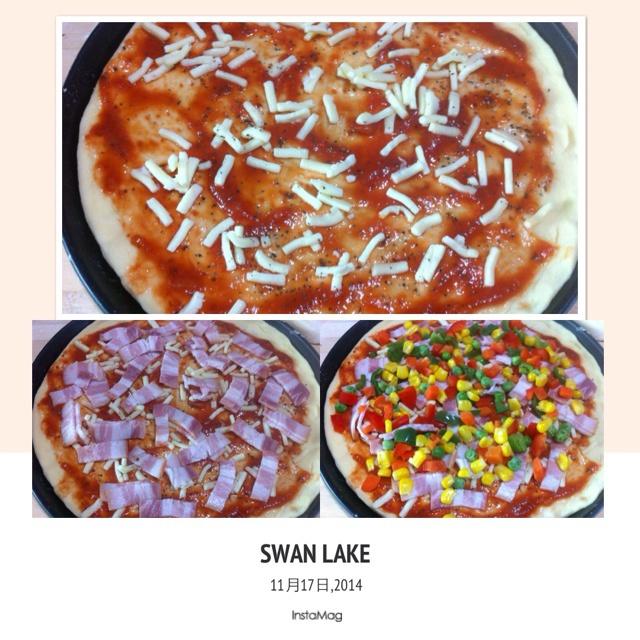 培根鮮蝦披薩的做法 步骤6