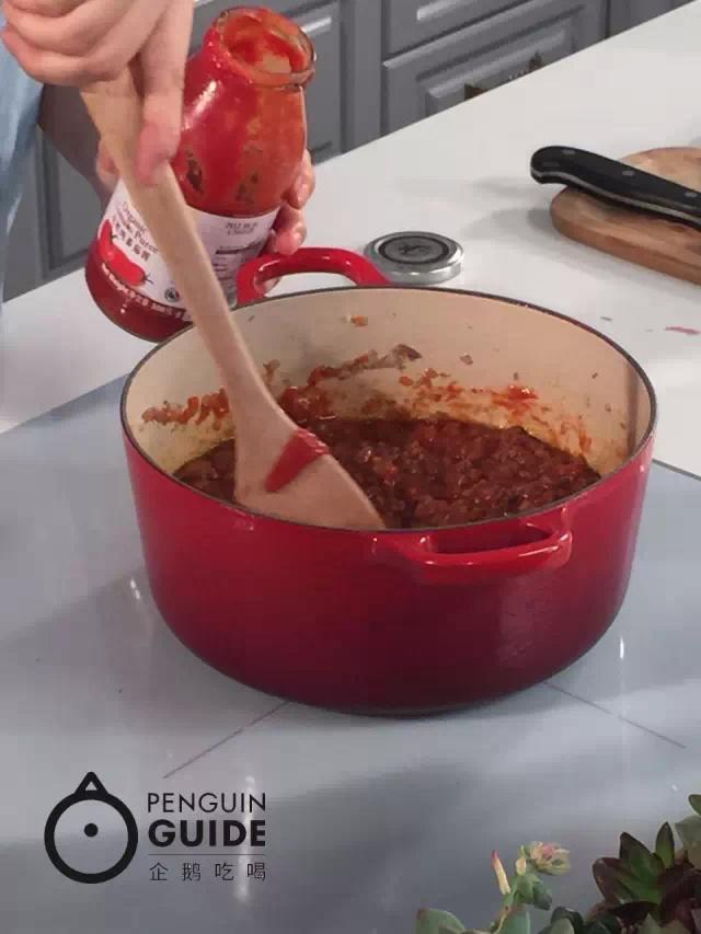 意式番茄肉醬面的做法 步骤5