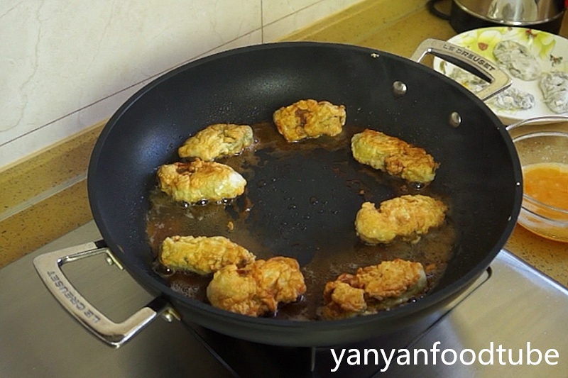 香煎牡蠣 Oysters Fried-yanyanfoodtube的做法 步骤4