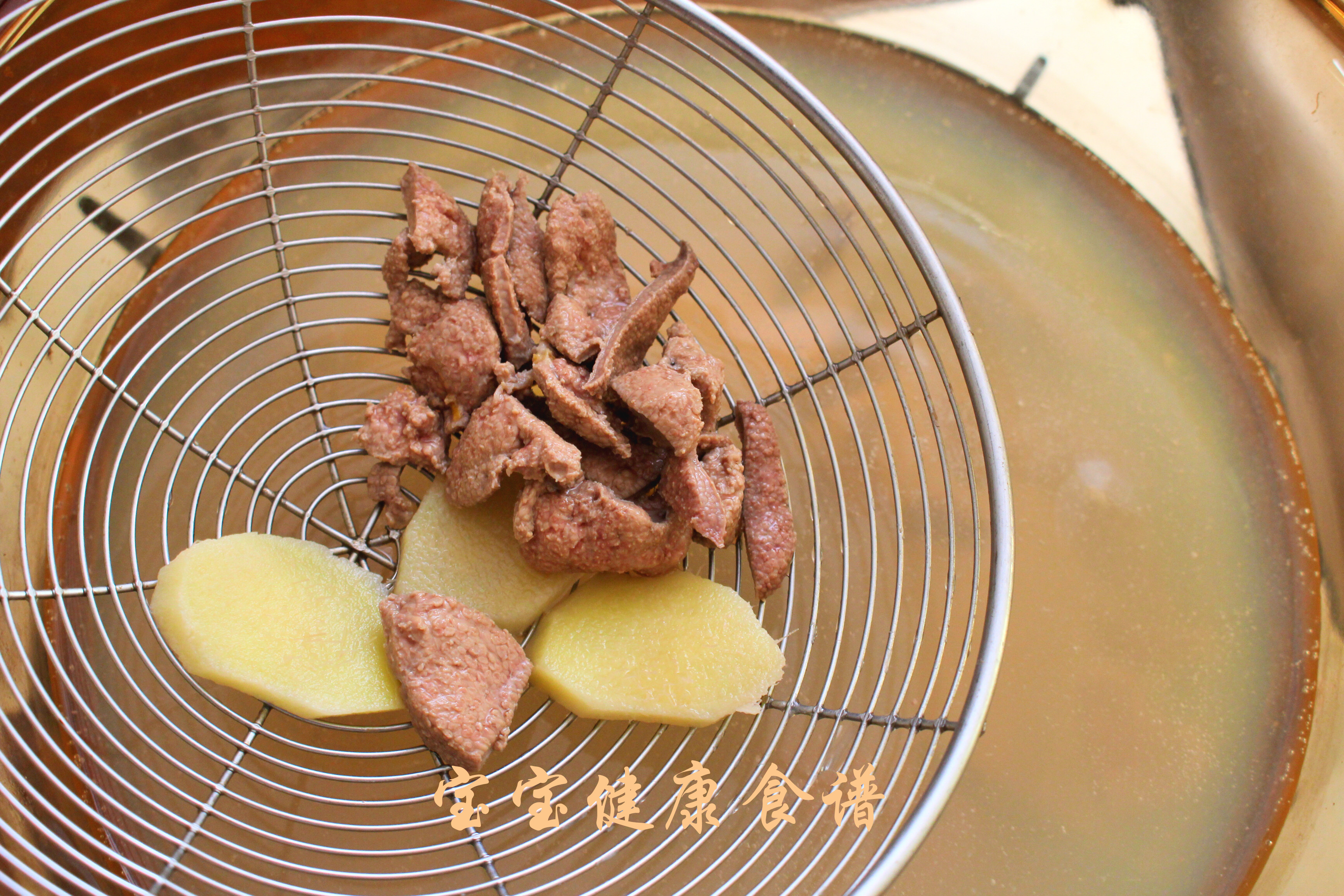 小米豬肝粥 補鐵食譜的做法 步骤4